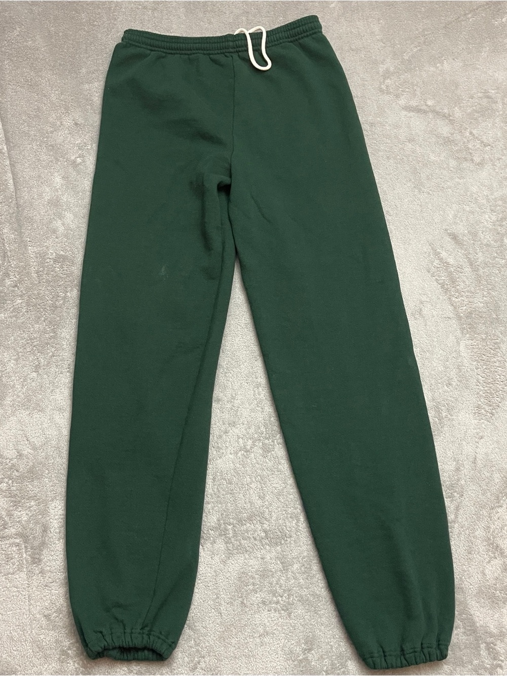 Vintage 90 Jerzees Green Drawstring Joggers Sweatpants Size XL Made In USA